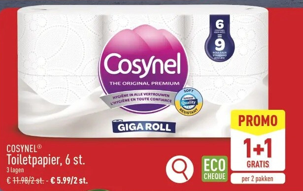 Toiletpapier, 6st.