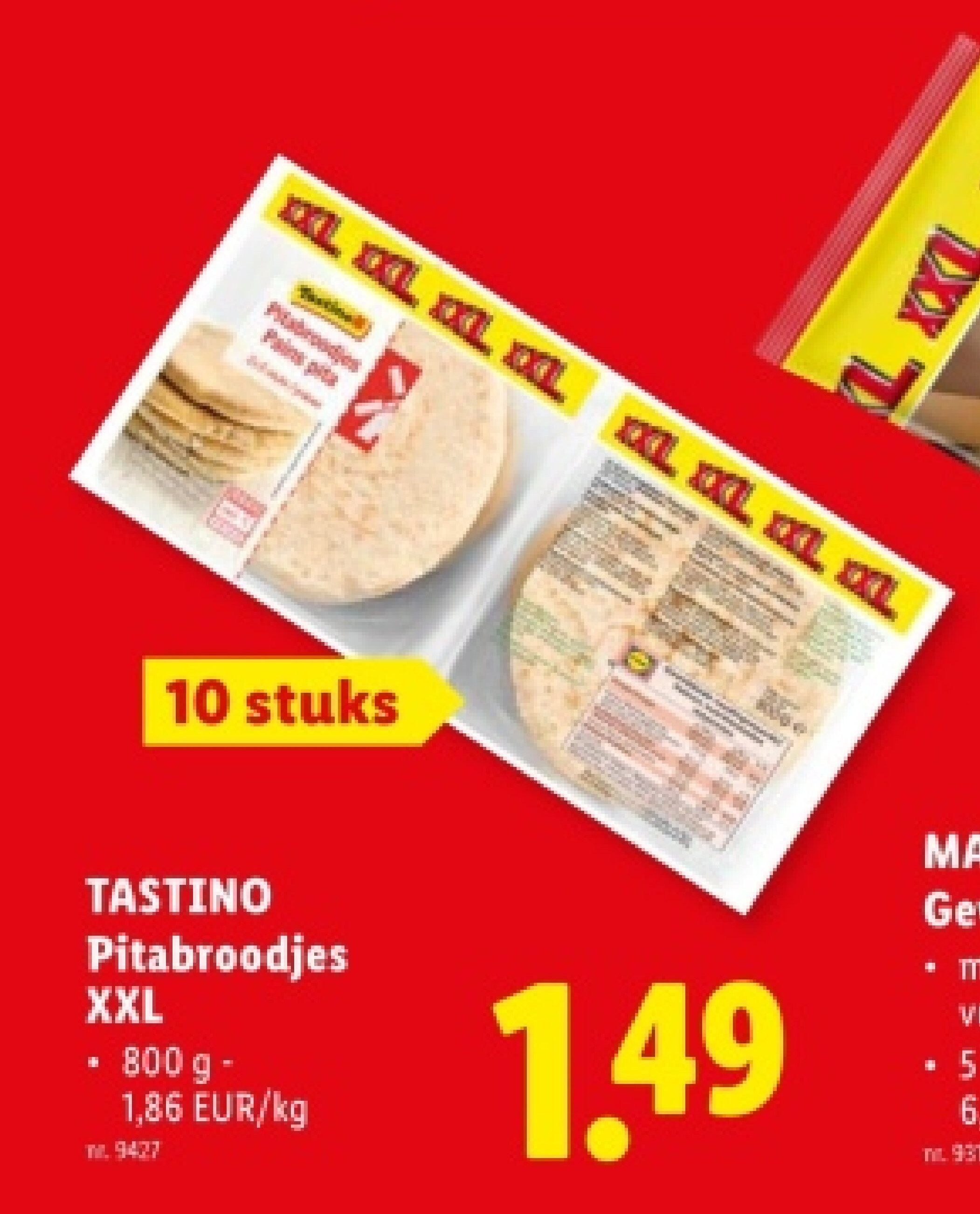 Pitabroodjes XXL