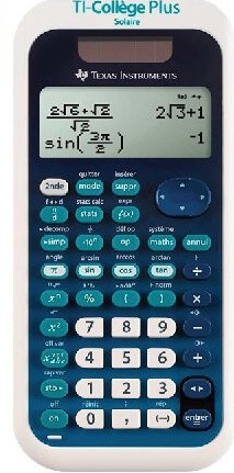 Calculatrice TI-Collège Plus Solaire