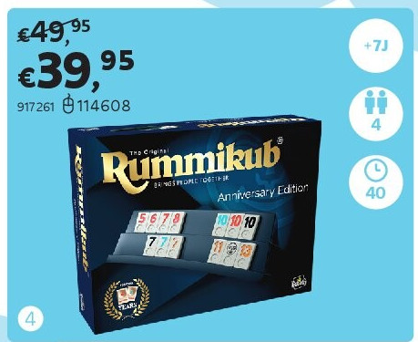 GOLIATH RUMMIKUB ANNIVERSARY EDITION