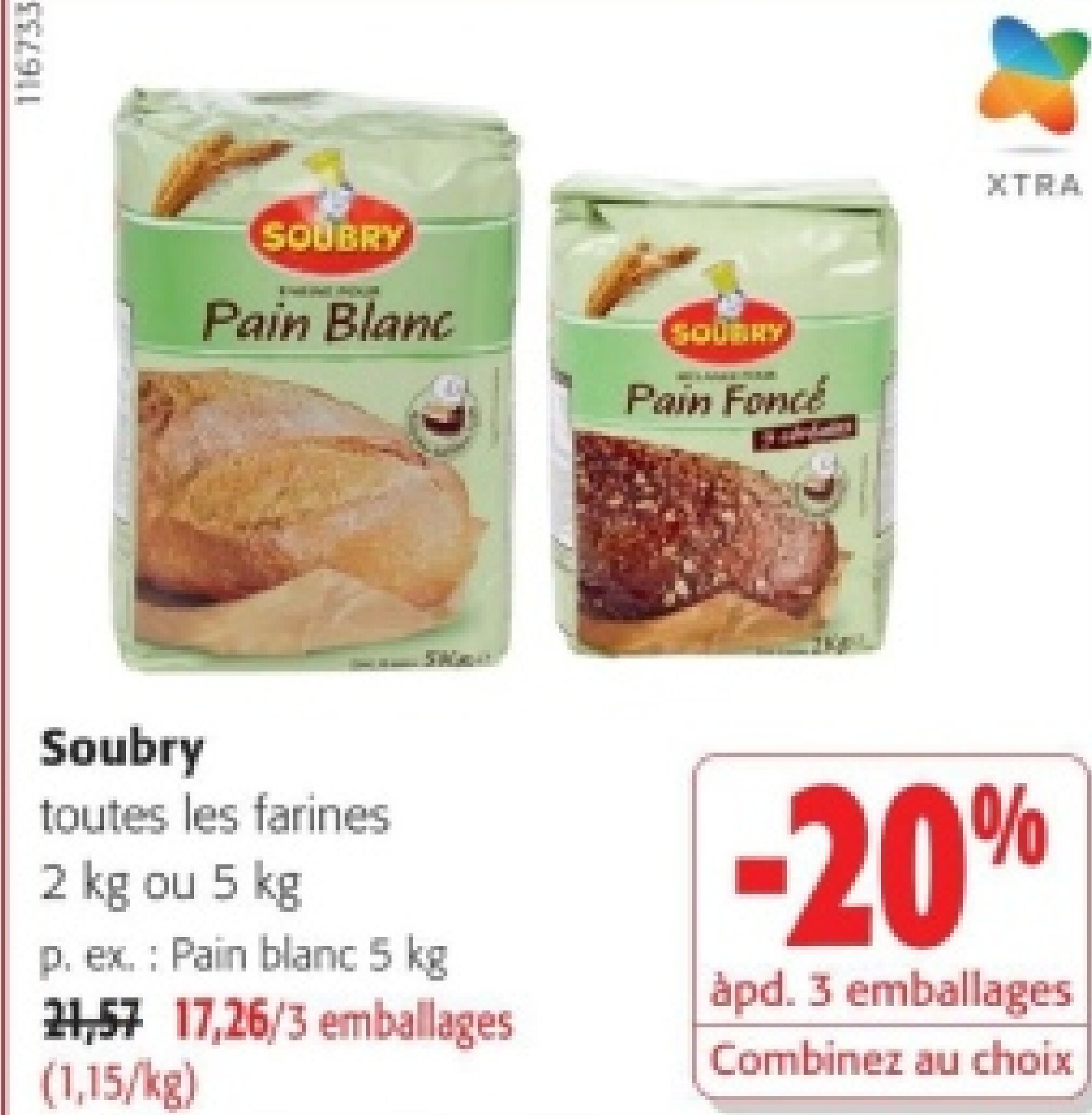 Soubry Pain blanc 5 kg