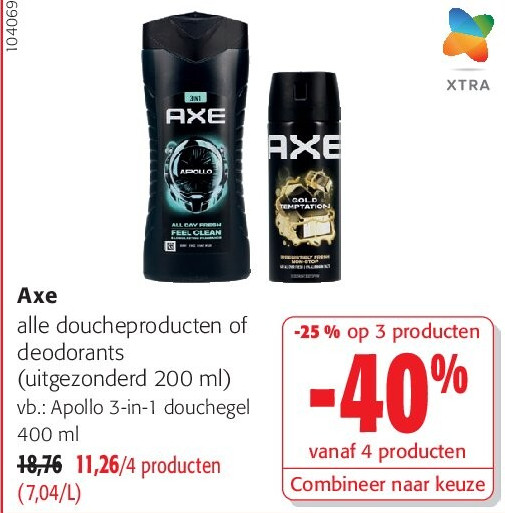 Axe Apollo 3-in-1 douchegel 400 ml