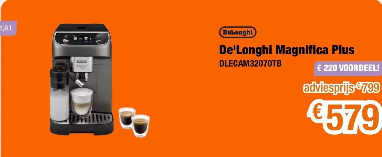 De'Longhi Magnifica Plus DLECAM32070TB