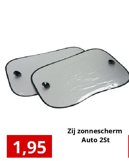 Zij zonnescherm Auto 2St