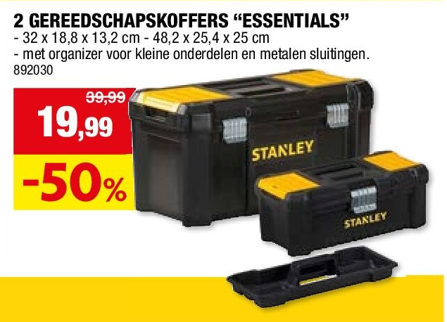 2 GEREEDSCHAPSKOFFERS “ESSENTIALS”