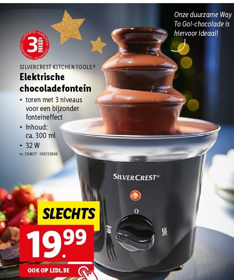 Elektrische chocoladefontein