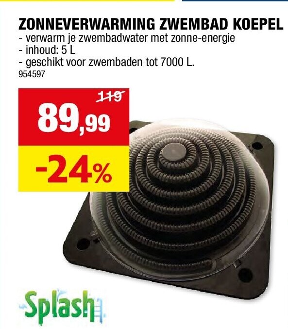 ZONNEVERWARMING ZWEMBAD KOEPEL