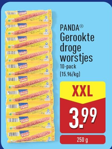 Gerookte droge worstjes