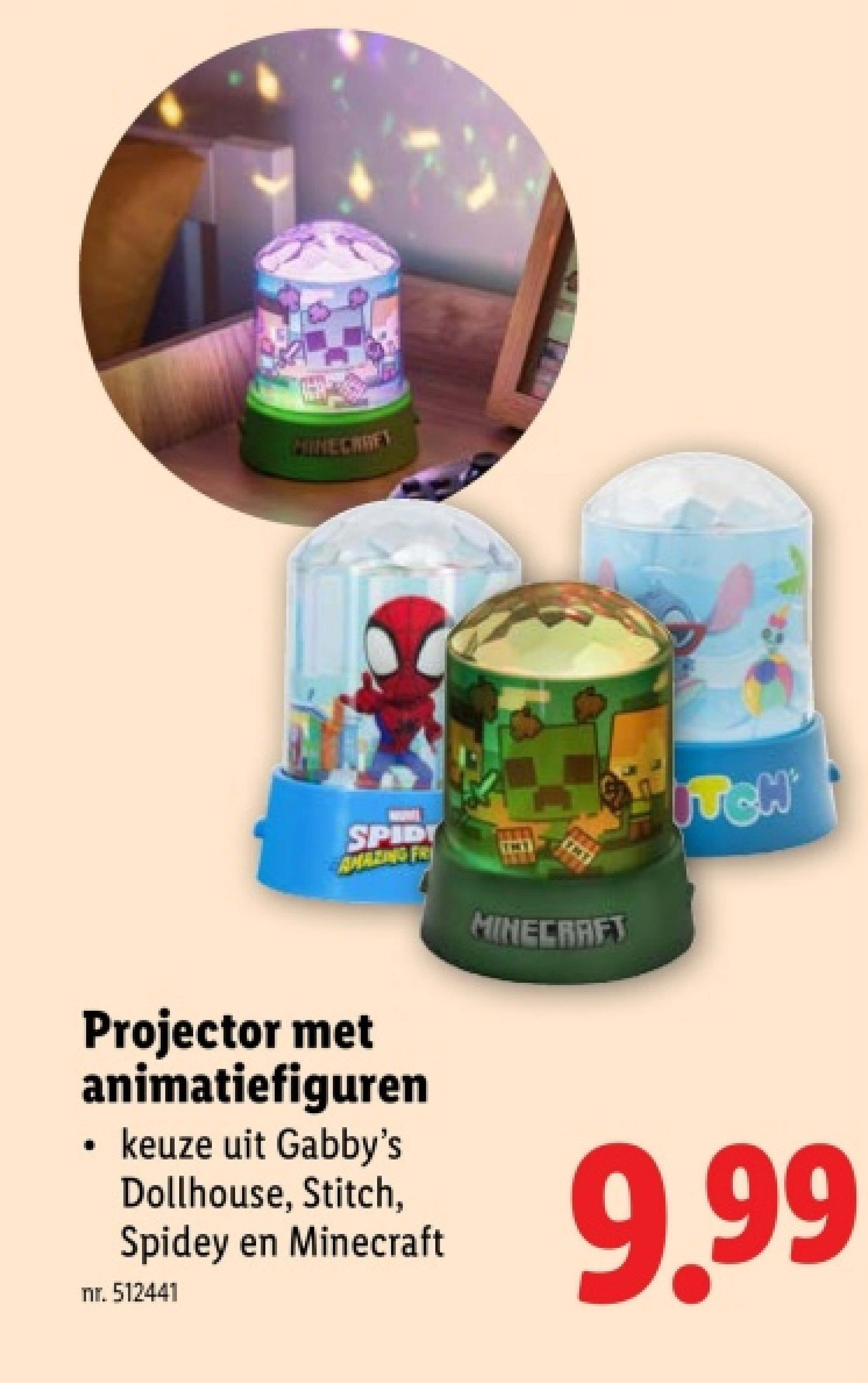 Projector met animatiefiguren