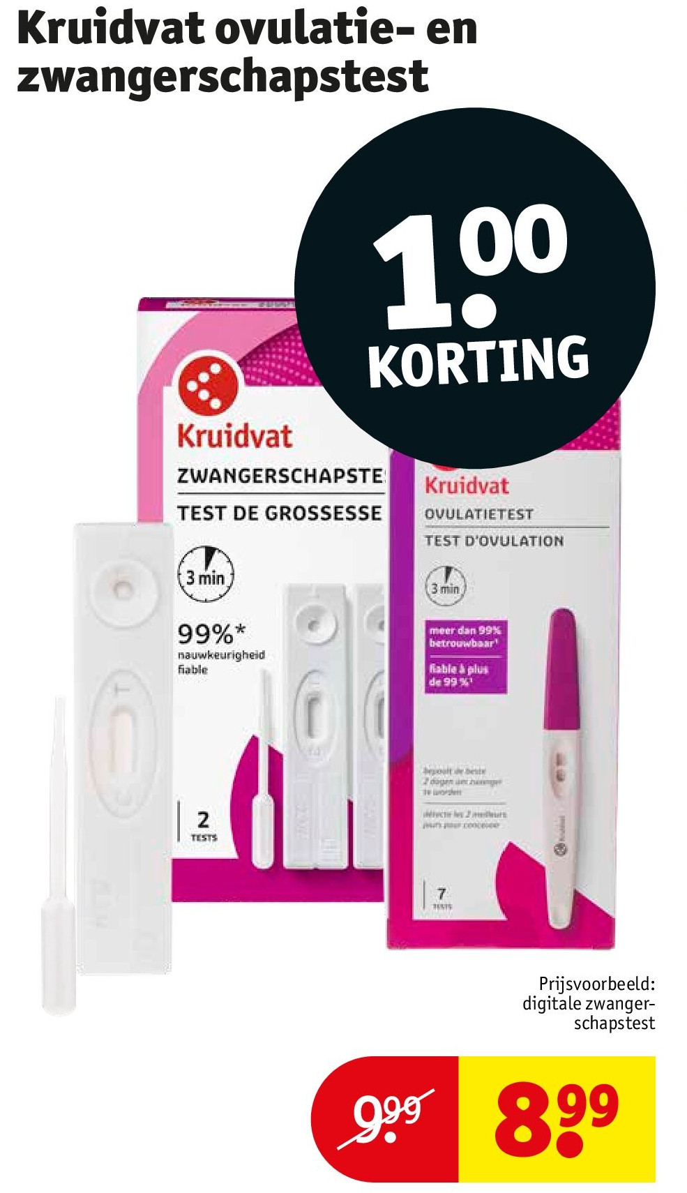 Kruidvat ovulatie- en zwangerschapstest