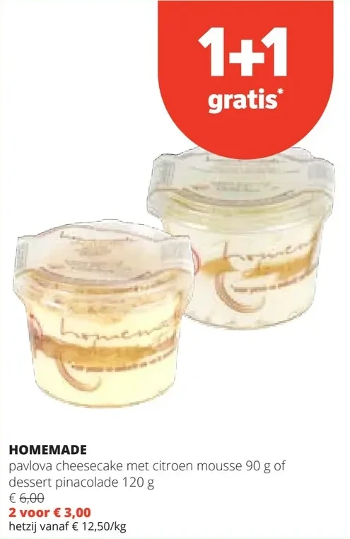 HOMEMADE pavlova cheesecake met citroen mousse 90 g of dessert pinacolade 120 g