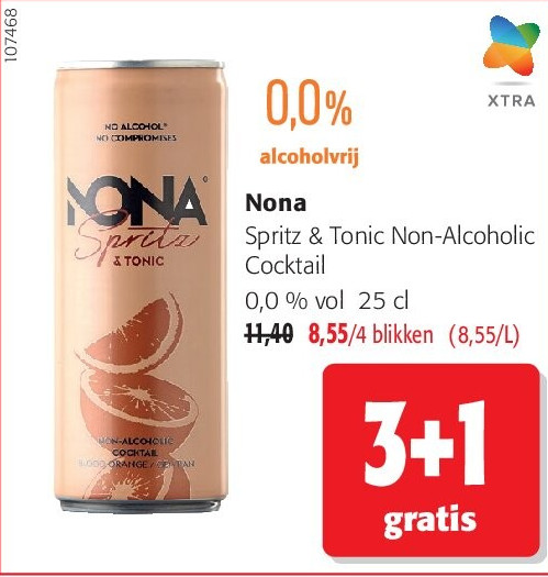 Nona Spritz & Tonic Non-Alcoholic Cocktail 0,0 % vol 25 cl