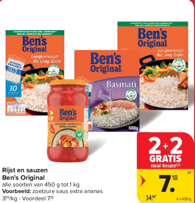 Rijst en sauzen (a) Ben’s Original