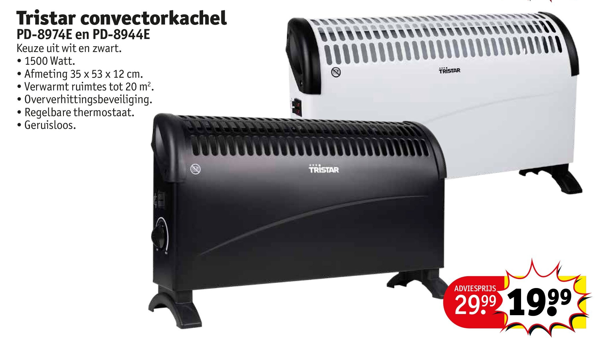 Tristar convectorkachel