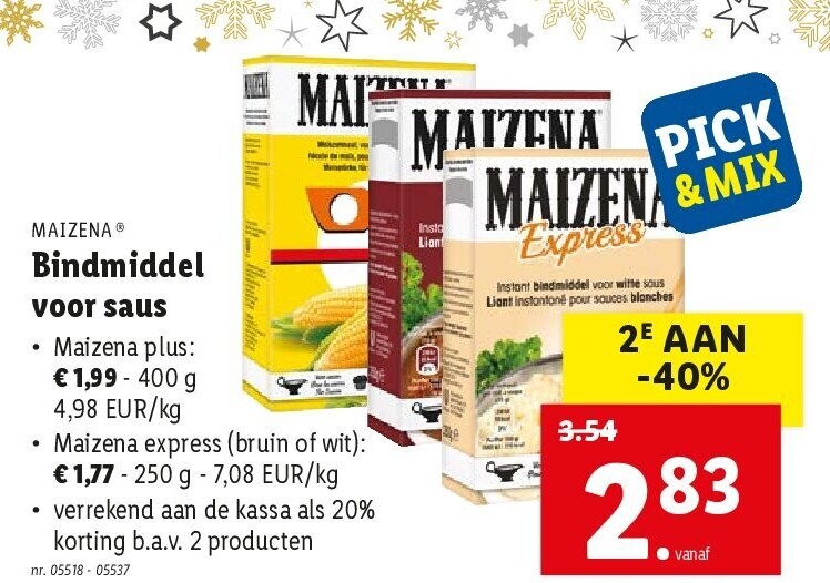 Bindmiddel voor saus