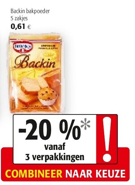Dr. Oetker Backin bakpoeder 5 zakjes