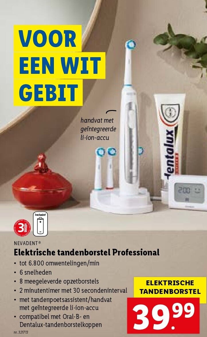 Elektrische tandenborstel Professional