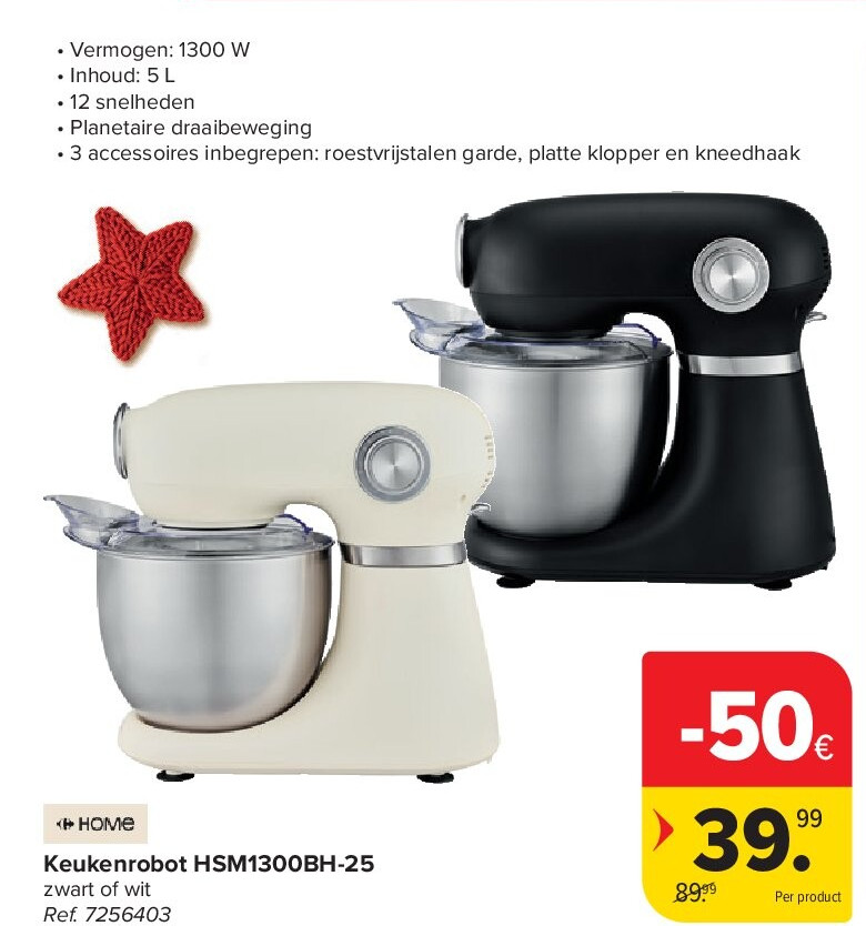 Keukenrobot HSM1300BH-25