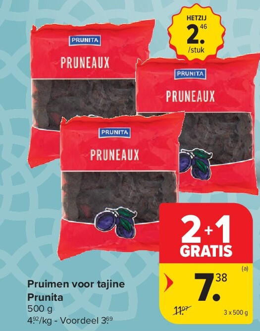 Pruimen voor tajine Prunita