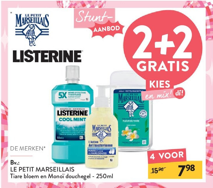 LE PETIT MARSEILLAIS Tiare bloem en Monoï douchegel - 250ml