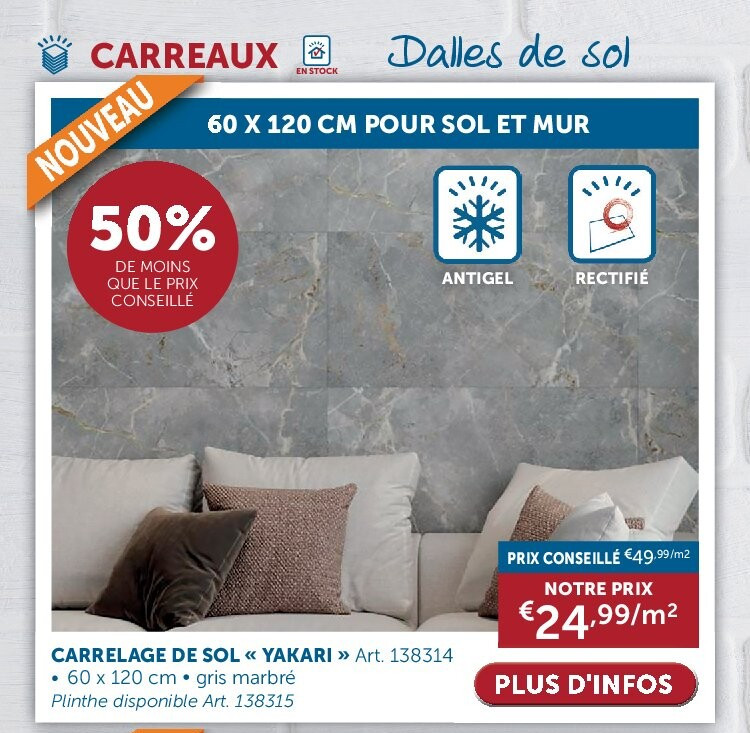 CARRELAGE DE SOL « YAKARI »