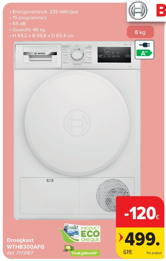 Droogkast WTH8300AFG