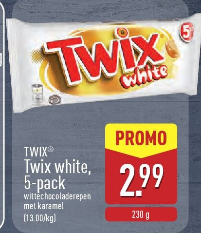 Twix white, 5-pack
