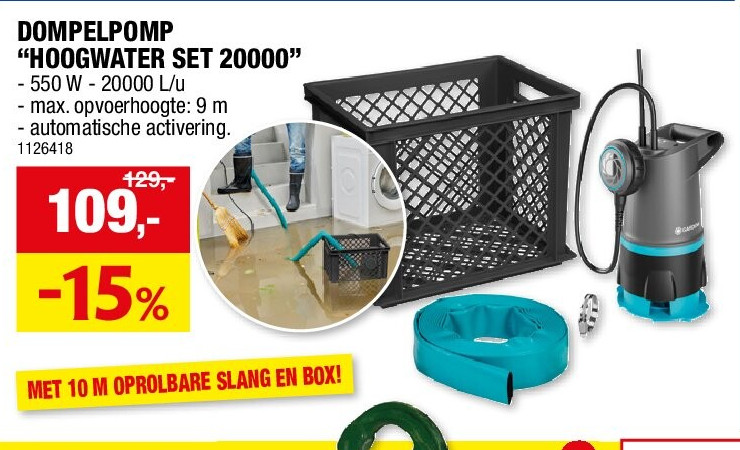DOMPELPOMP “HOOGWATER SET 20000”