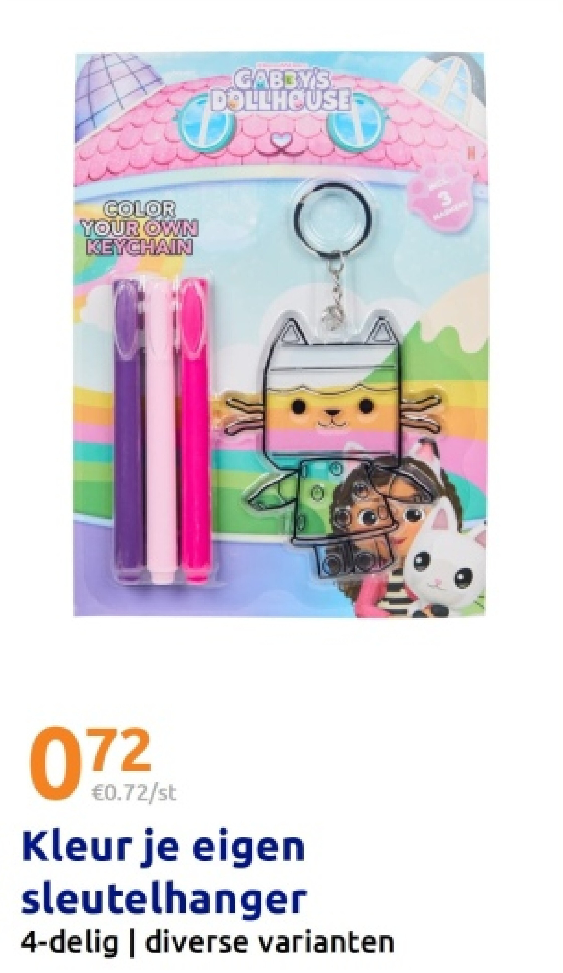 Kleur je eigen sleutelhanger