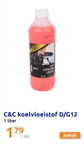 C&C koelvloeistof D/G12