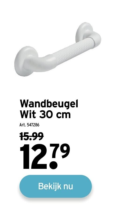 Wandbeugel Wit 30 cm