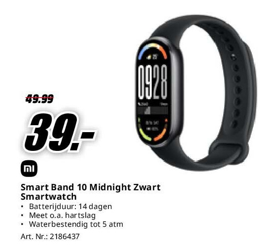 Mi Smart Band 10 Midnight Zwart Smartwatch