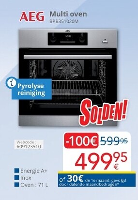 AEG Multi oven BPB3S1020M