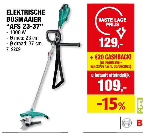 ELEKTRISCHE BOSMAAIER “AFS 23-37”