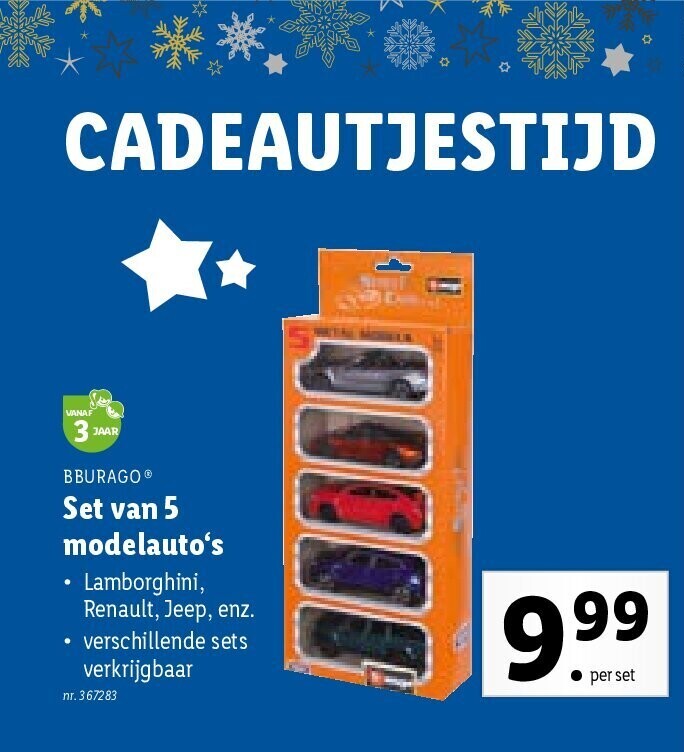 Set van 5 modelauto‘s
