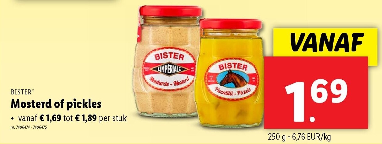 Mosterd of pickles