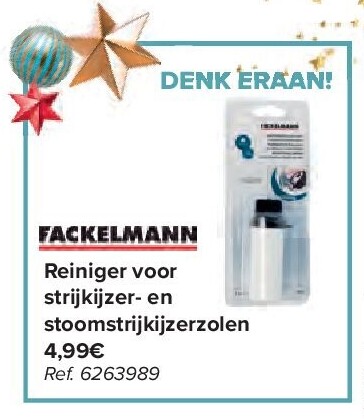 Reiniger voor strijkijzer- en stoomstrijkijzerzolen