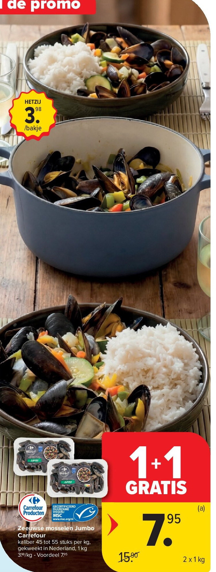 Zeeuwse mosselen Jumbo Carrefour