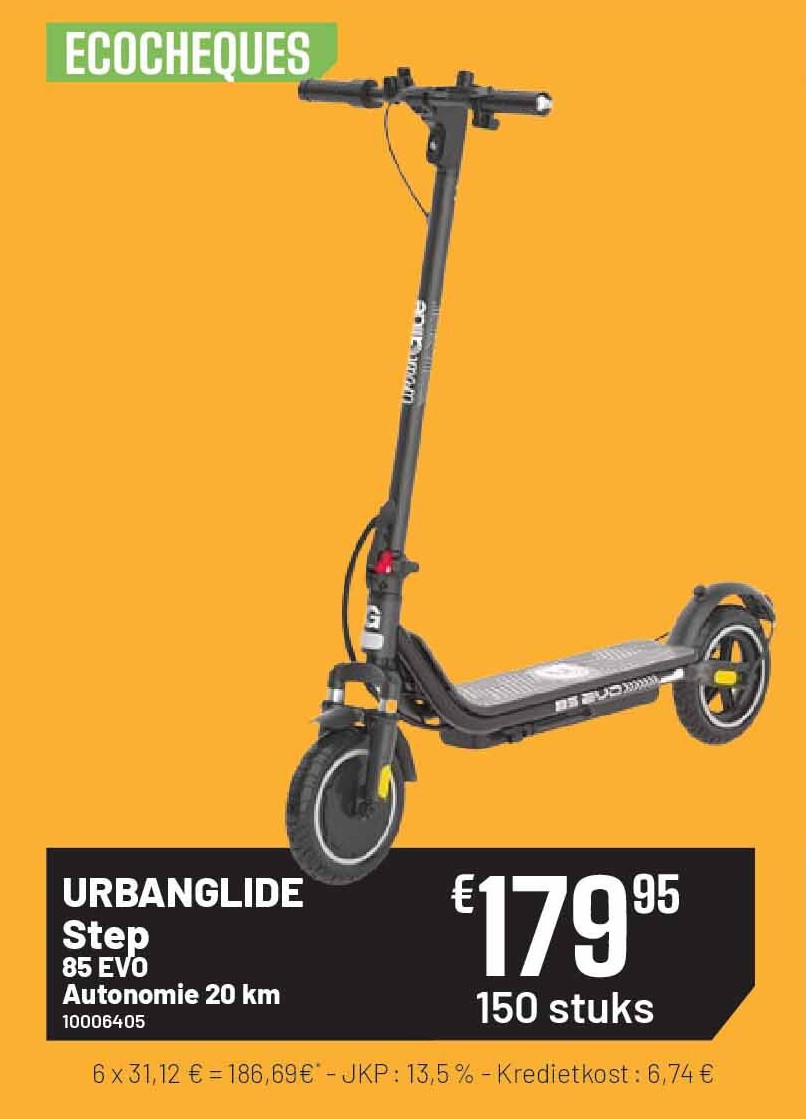 URBANGLIDE Step 85 EVO Autonomie 20 km