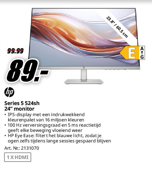 Hp Series 5 524sh 24” monitor