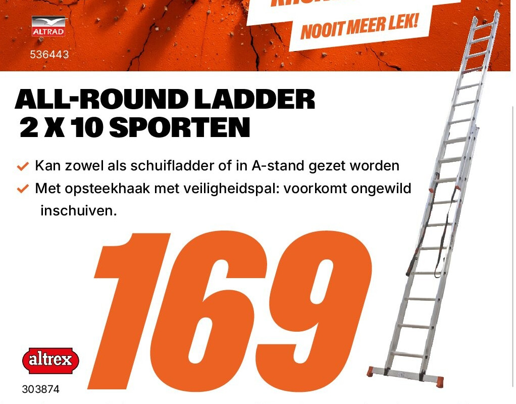 ALL-ROUND LADDER 2 X 10 SPORTEN