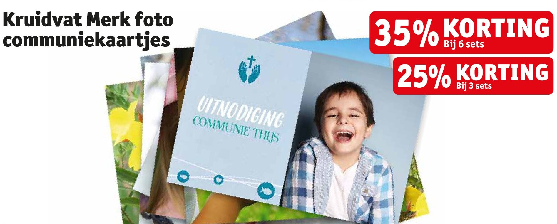 Kruidvat Merk foto communiekaartjes