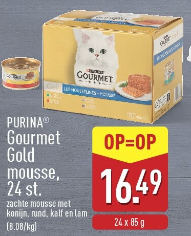 Gourmet Gold mousse, 24st.