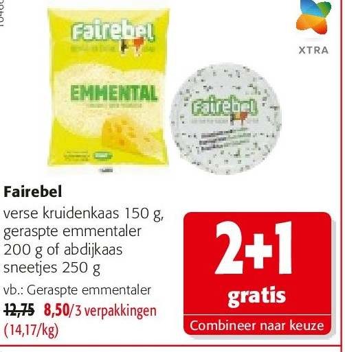 Fairebel Geraspte emmentaler
