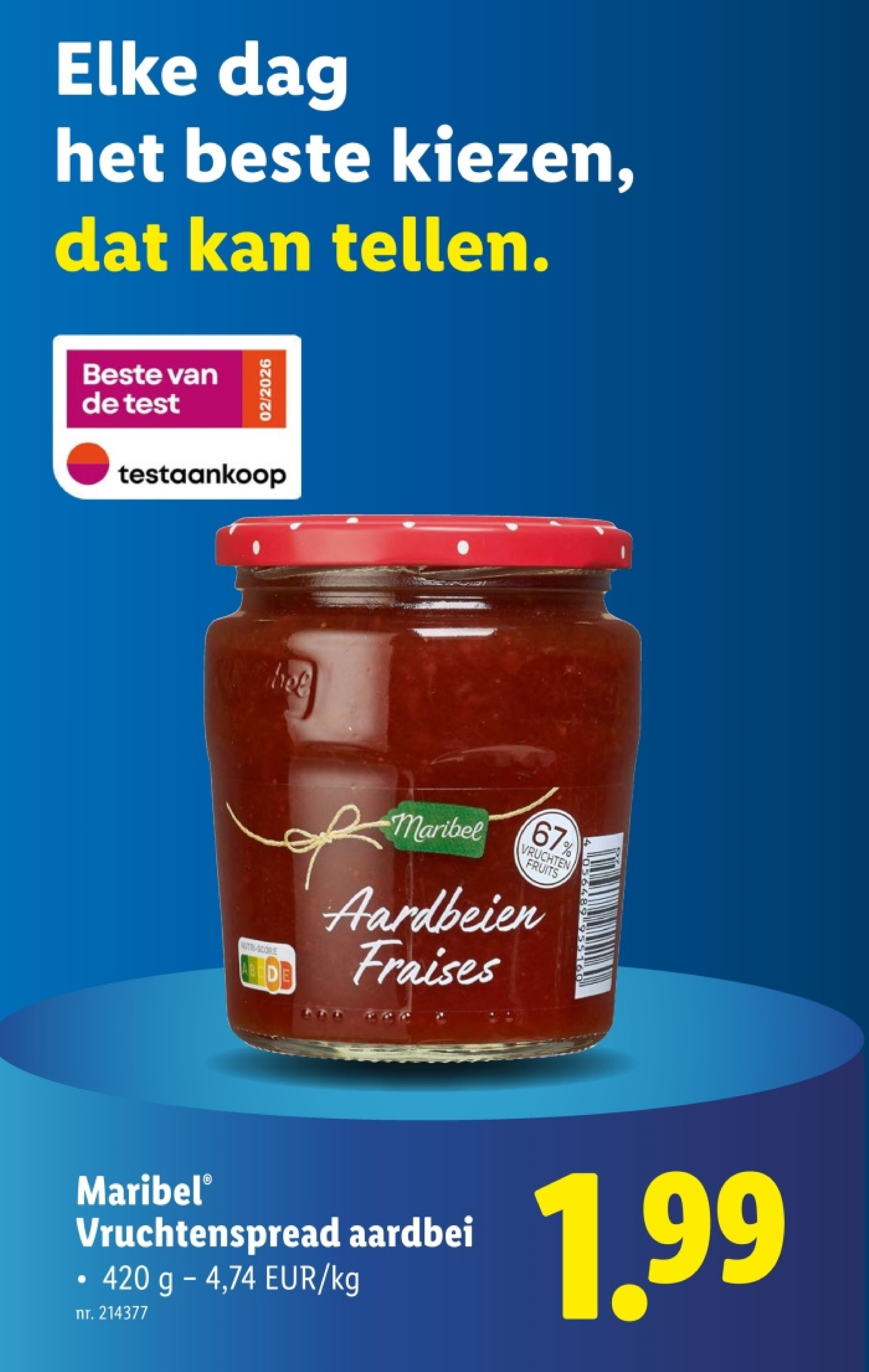 Vruchtenspread aardbei