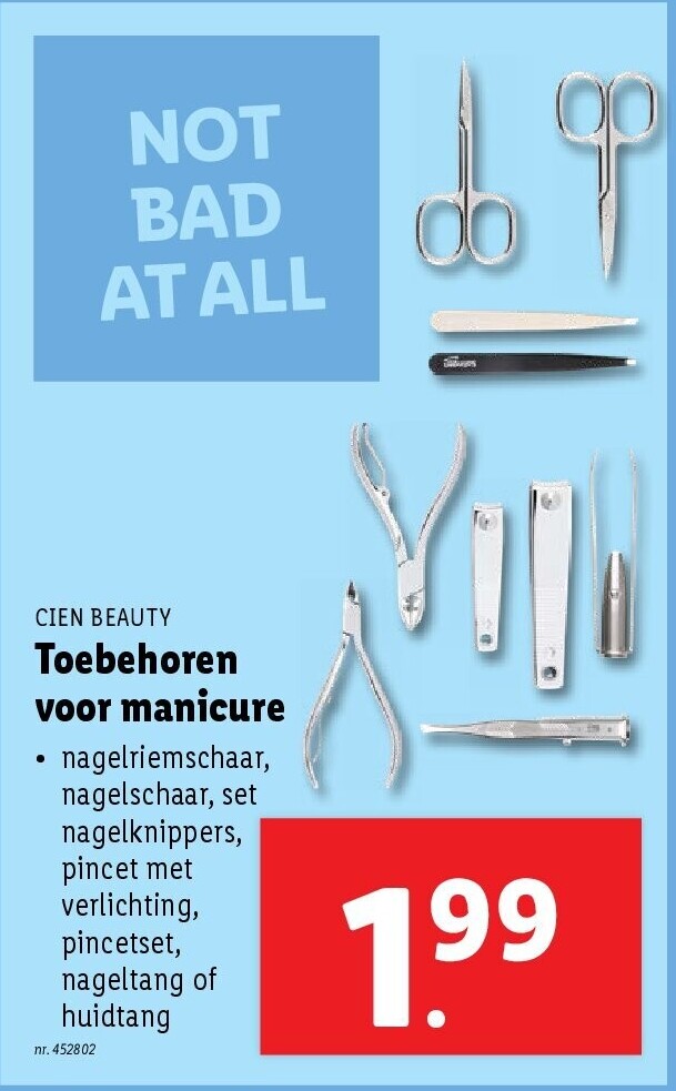 Toebehoren voor manicure