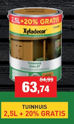 TUINHUIS 2,5L + 20% GRATIS