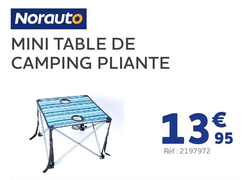 MINI TABLE DE CAMPING PLIANTE