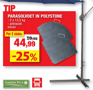 PARASOLvOET IN POLYSTONE