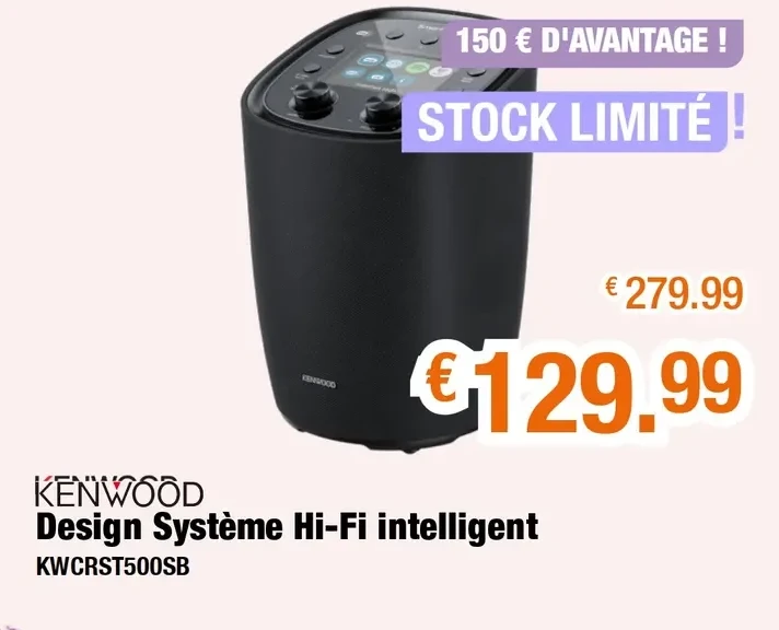 Design Système Hi-Fi intelligent KWCRST500SB